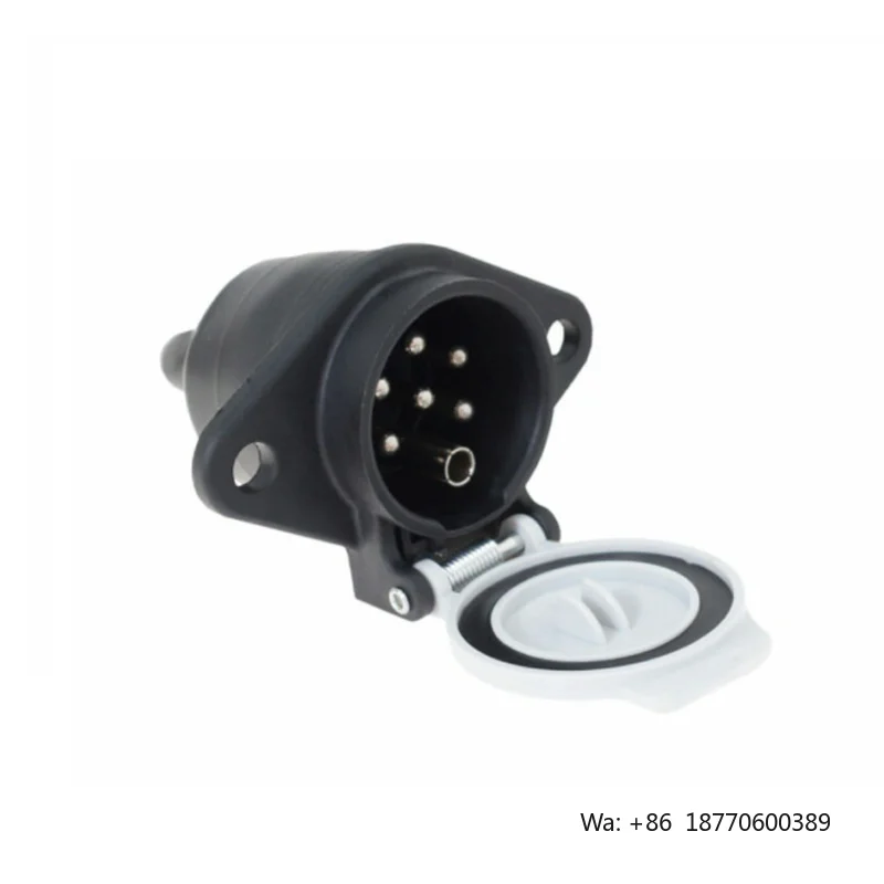 New Europe Style 7Pin 24V Nylon S Type Towing Trailer Socket Camper Trailer Accessories