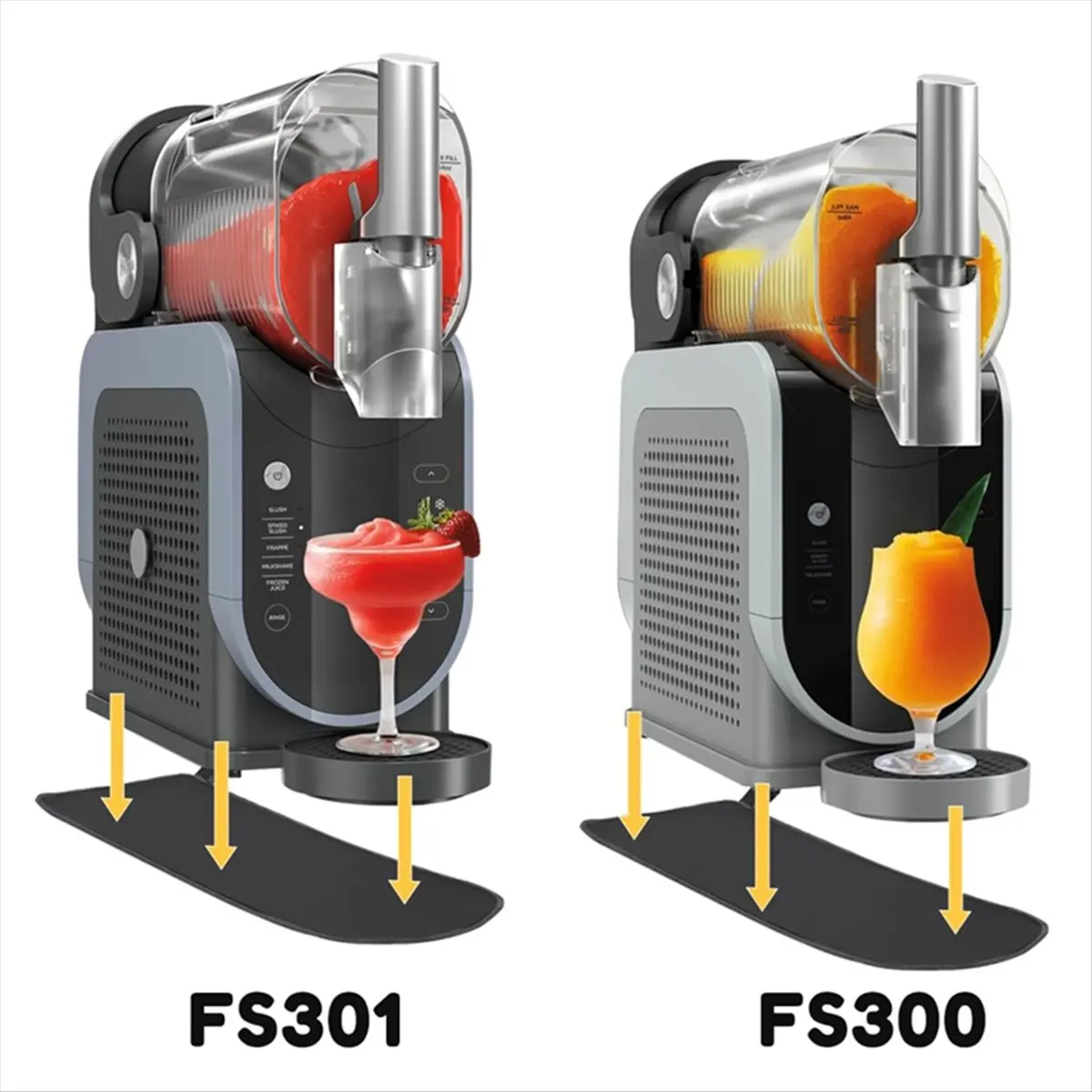 وسادة منزلقة لآلة السلوشي FS301 FS300 آلة المشروبات سريعة الشريحة على الطاولة