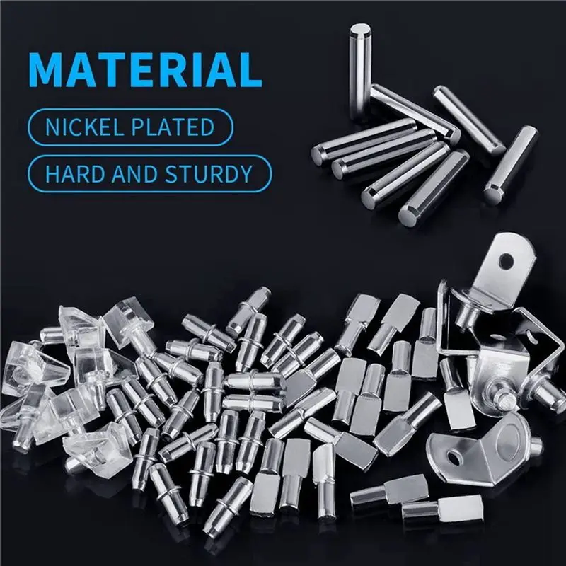 Top Sale 240Pcs Shelf Pegs Kit, 5 Styles Shelf Pins Shelf Support Pegs, Cabinet Shelf Pegs For Shelves Bookcase Bookshelf Pegs