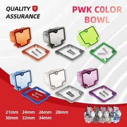 Carburetor Clear Float Bowl Carb Clear Bottom Transparent Float Bowl Oil Cup for PWK 21 24 26 28 30 32 34mm Multiple Colors