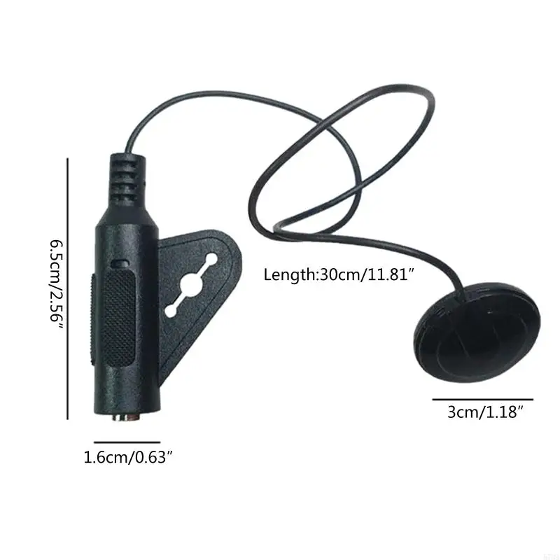 573A Transducer Pickup Piezo Contact ไมโครโฟนสำหรับกีตาร์เบสไวโอลิน Banjo Ukulele
