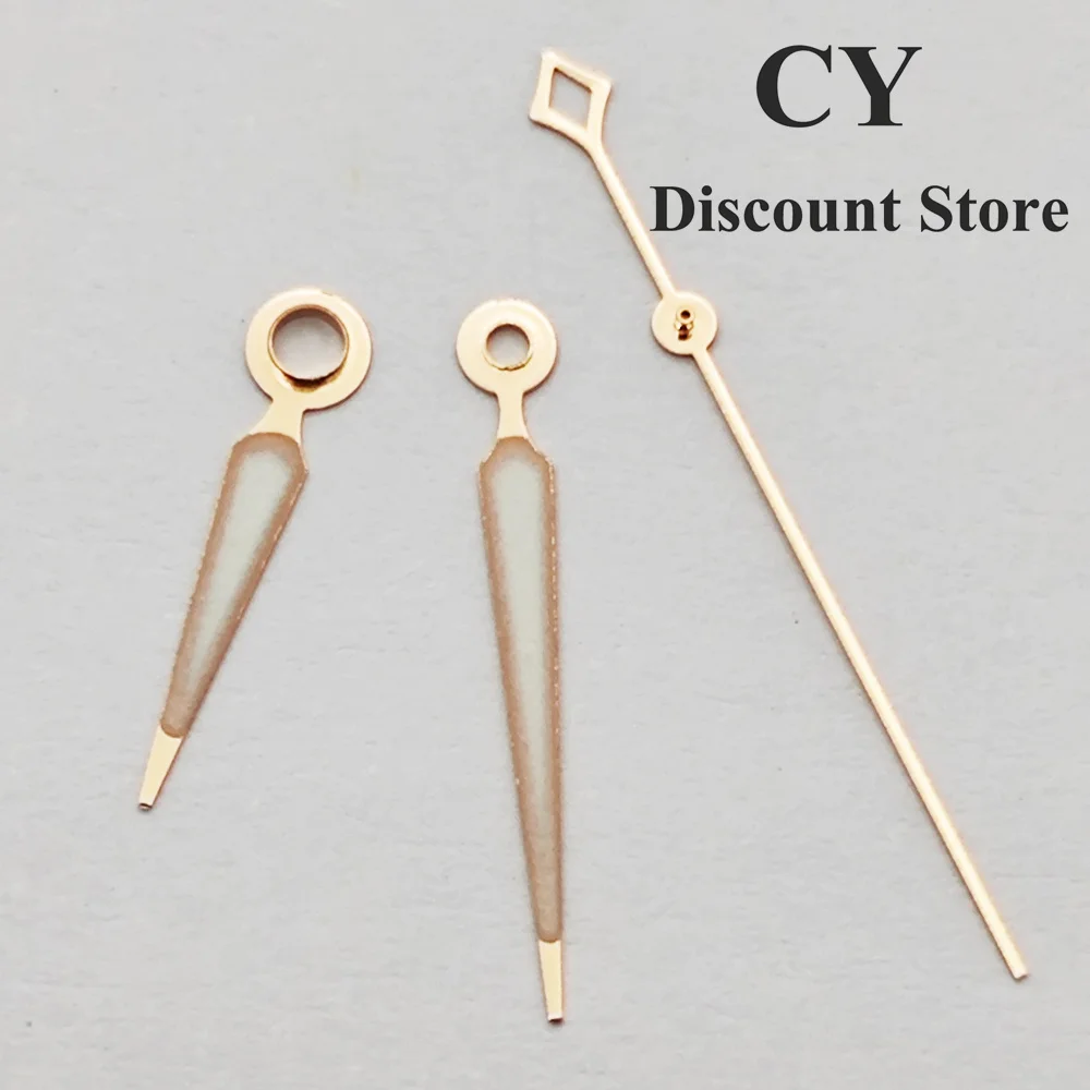 RICHUS NH39 ساعة الأيدي الذهب والفضة روز-الذهب ساعة الأيدي الأخضر مضيئة صالح NH39 ساعة يد تعمل بالحركة اكسسوارات أجزاء #5