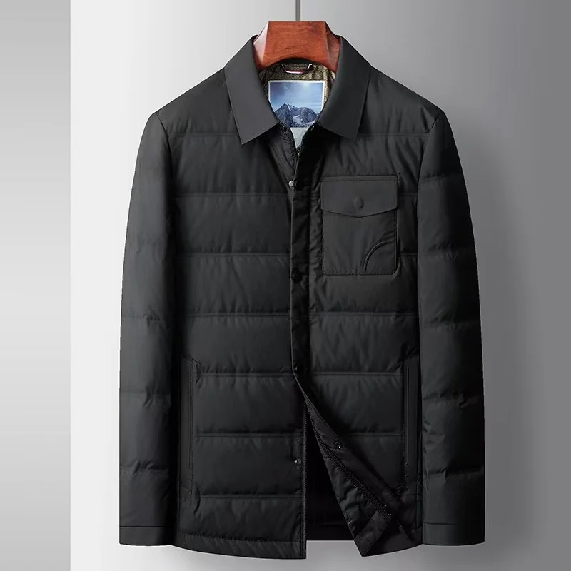 سترة رجالية جديدة لخريف وشتاء 2025، إصدار خفيف الوزن، محتوى Goose Down 90% للأعمال والترفيه #4