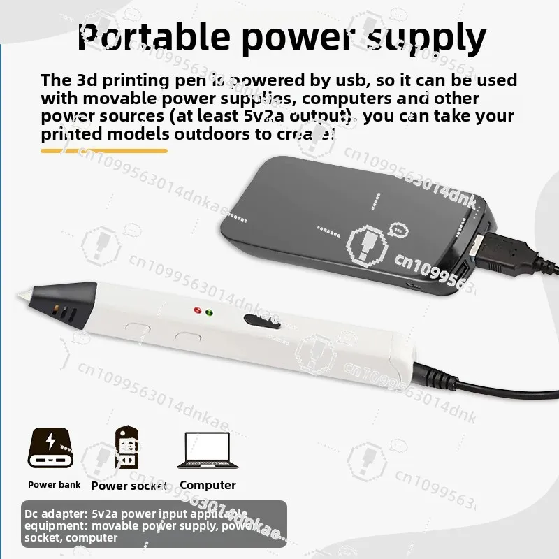 Professional Grade 3d Printing Pen Competition Class Pla High Temperature Manual DIY Creative Teaching Three-dimensional