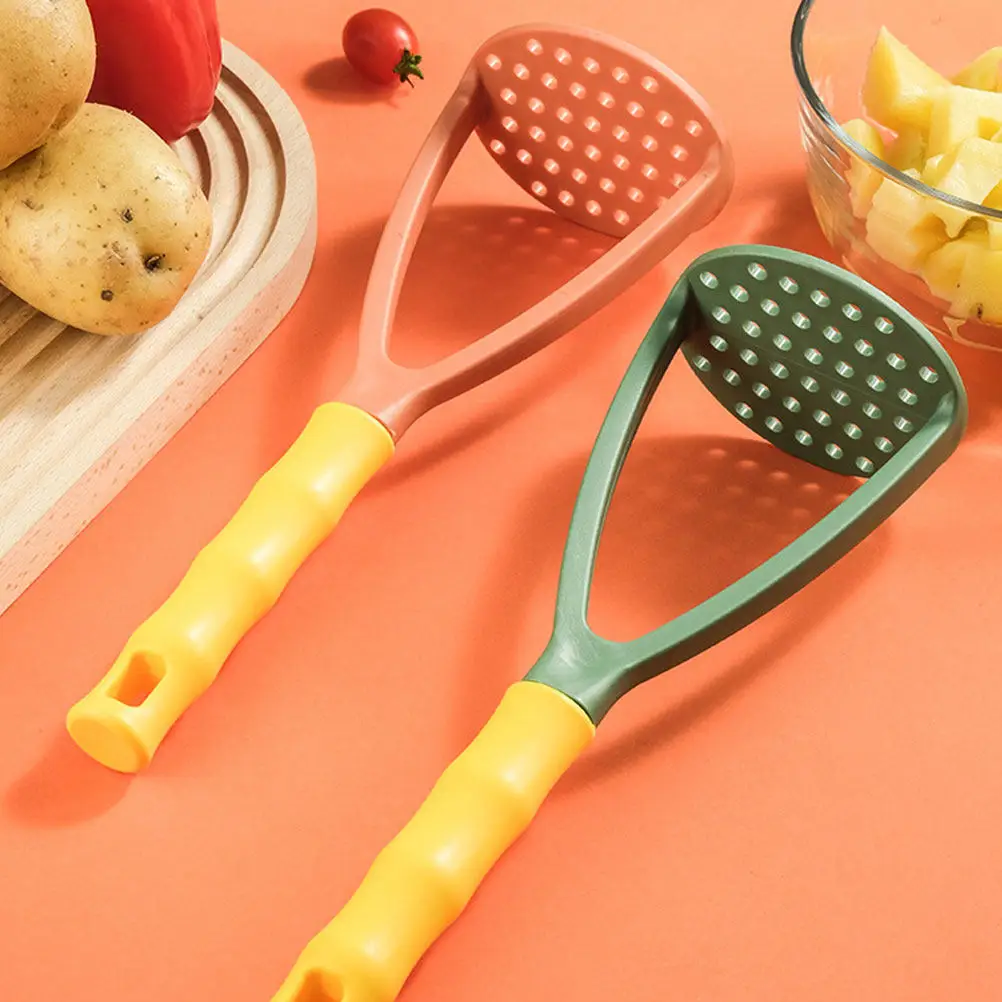 

2Pcs PP Manual Potato Masher for Baby Food Mashing Smooth Puree Kitchen Tool Vegetable Fruit Food Pressing Grinder Reusable