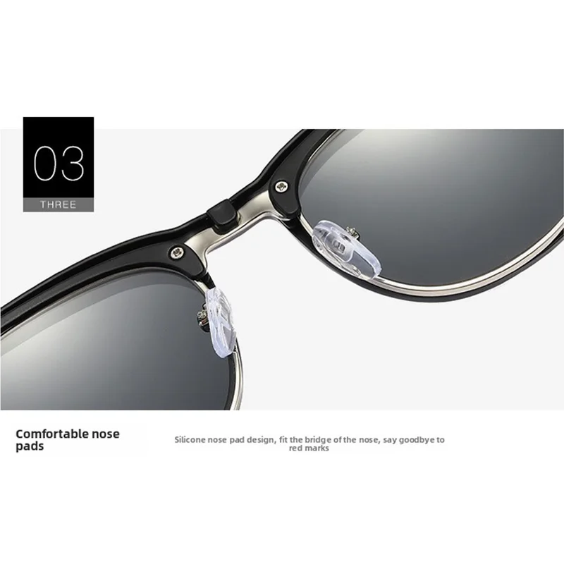 6 In 1 Spectacle Frame Men Women With 5 PCS Clip On Polarized Sunglasses Magnetic Glasses Male Computer Optical 2201
