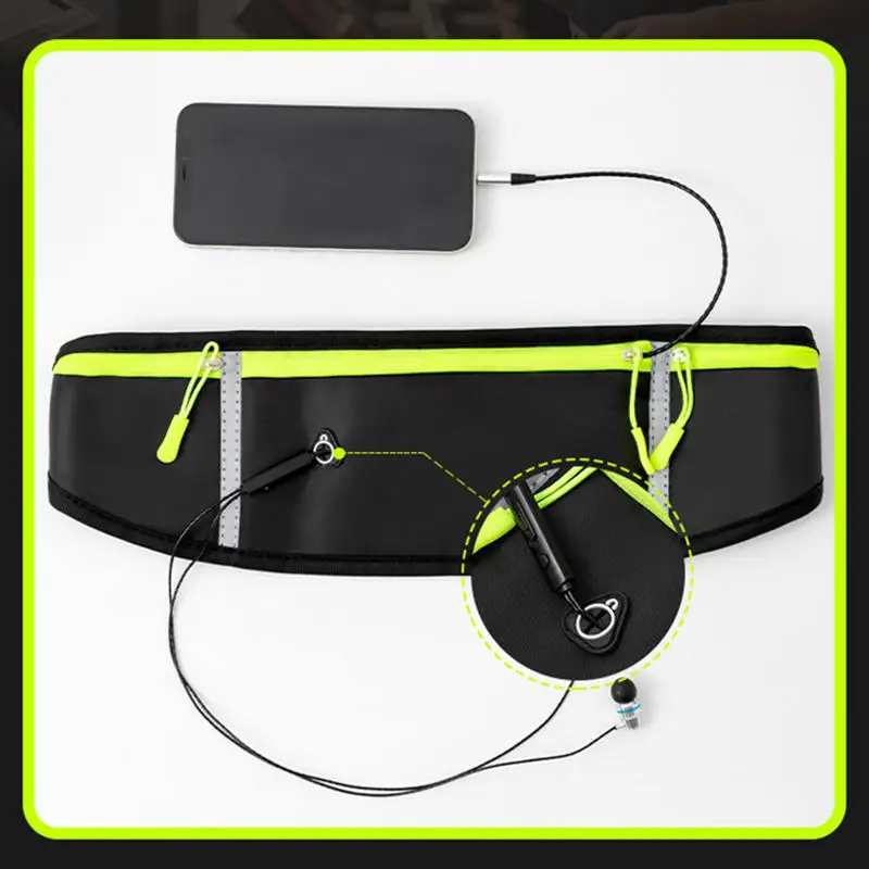 Professional Running Waist Bag Sports Belt Pouch Mobile Phone Case Men Women Hidden Pouch Gym SportsBags Running Belt Waist Pack