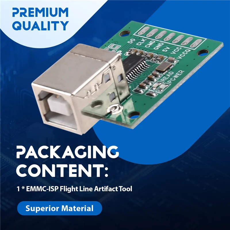 AT93-Au6438bs Chip EMMC-ISP Flying Line Artifact Tool With USB-B Type For Mobile Phone Repair Flash Machine Unlock