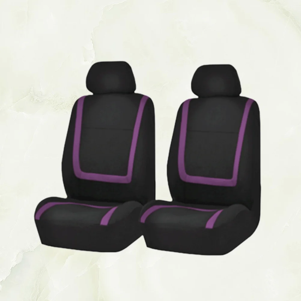 

4 pcs Car Seat Cover Universal Thicken Wear-Resistant Auto Seat Protector For Cars Trucks Suvs Interior Decoration Purple
