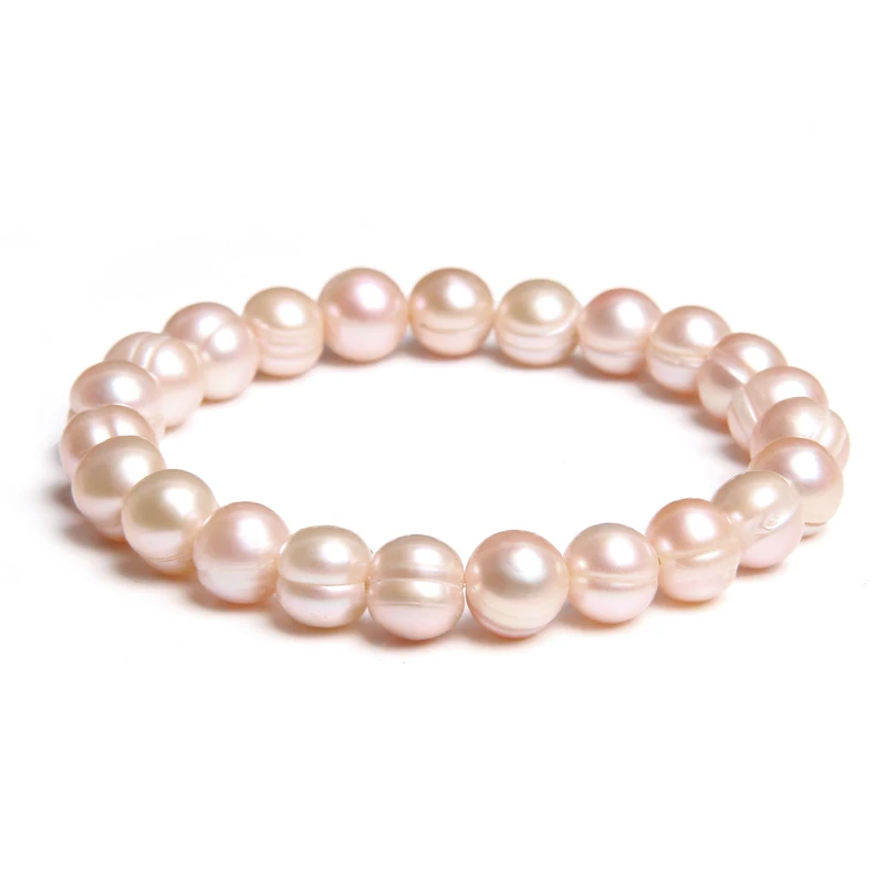 2024 New Natural Freshwater Pearl Stretch Bracelet Elegant Retro Female Pearl Bracelet High Quality Jewelry Gift For Women