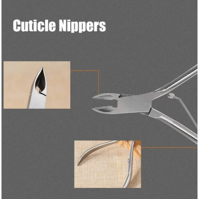 ที่ตัดหนังกำพร้าที่ตัดผิวหนังที่ตายแล้วเล็บสแตนเลสแบบพกพาที่ตัดหนังกำพร้าเครื่องมือทำเล็บเท้ากรรไกรตัดแต่งเล็บ