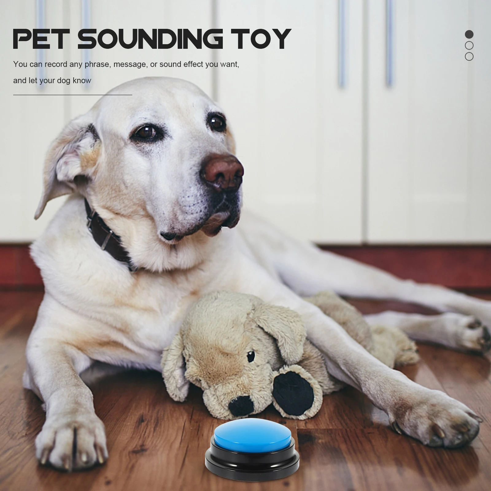 

Sound Box Dog Button Clicker for Training Equipment Dogs Pet Communication Buttons Speaking Plastic Barking Device