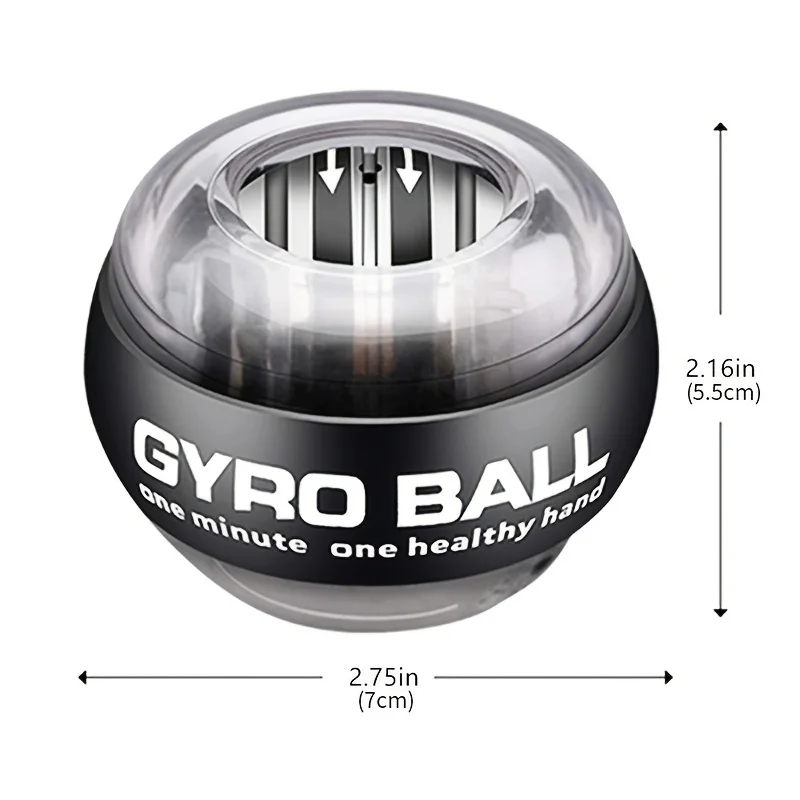 Powerball Wrist Trainer Ball Wrist Strengthener Gyro Self-Starting Forearm Trainer Gyro Ball for Strengthening Muscles