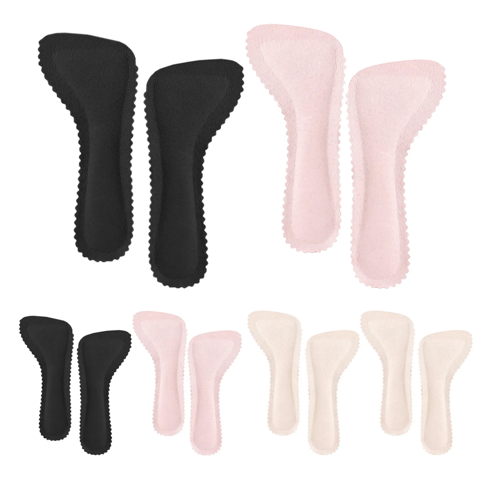 

6Pairs Self Adhesive Gel Insoles for Sandals Women Comfortable Forefoot Pads Breathable Anti Slip Shoe Inserts for High Heels