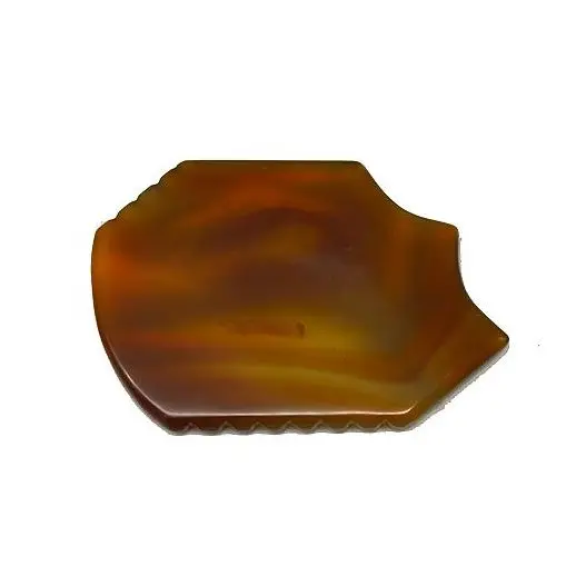 Brown Jade Stone Guasha Board- Body Care Slimming Gua Sha Tool Red Agate  Scrapping Board