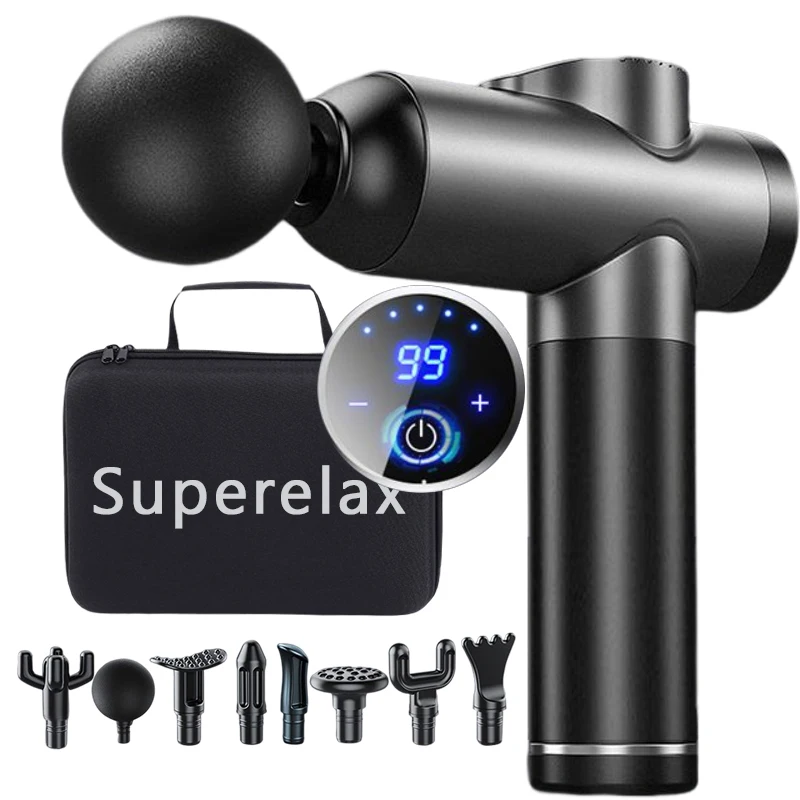 

99 Gear Neuk Massage Gun Attachment 8 Heads Neck Massage Instrument Massaging Guns Pain Professional Muscle Massager Massage gun