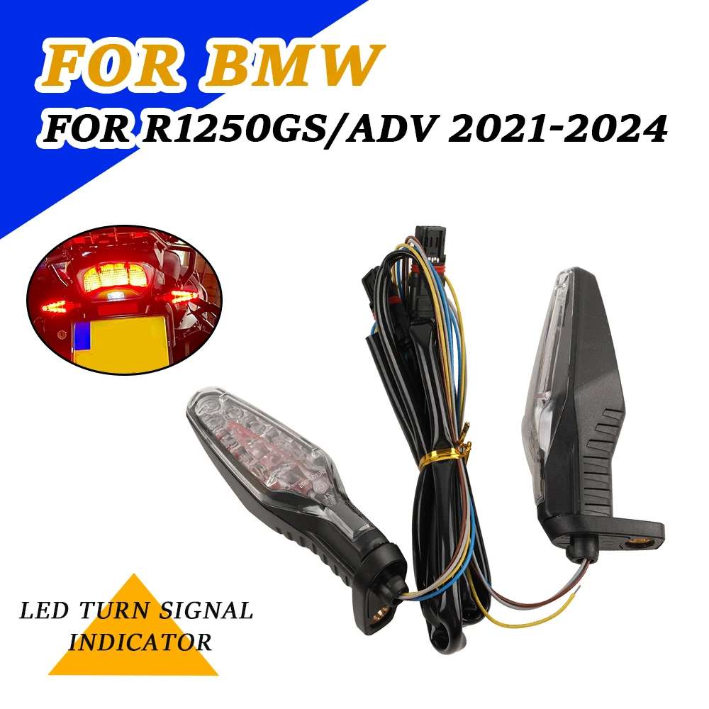 

Motorcycle Turn Signals Rear LED Brake Indicator Light Taillight For BMW R1250GS Adventure R1250 GS R 1250 GS 1200GS ADV 2024