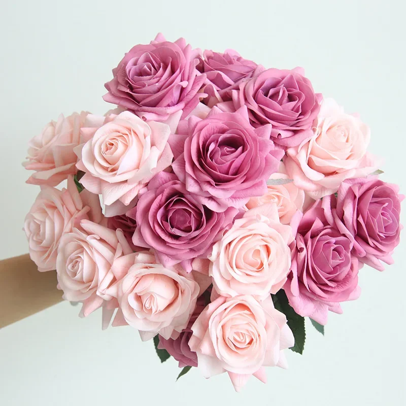 

Roses feel moist ins wind simulation flower factory home decoration wedding bouquet wall fake flower MW60000