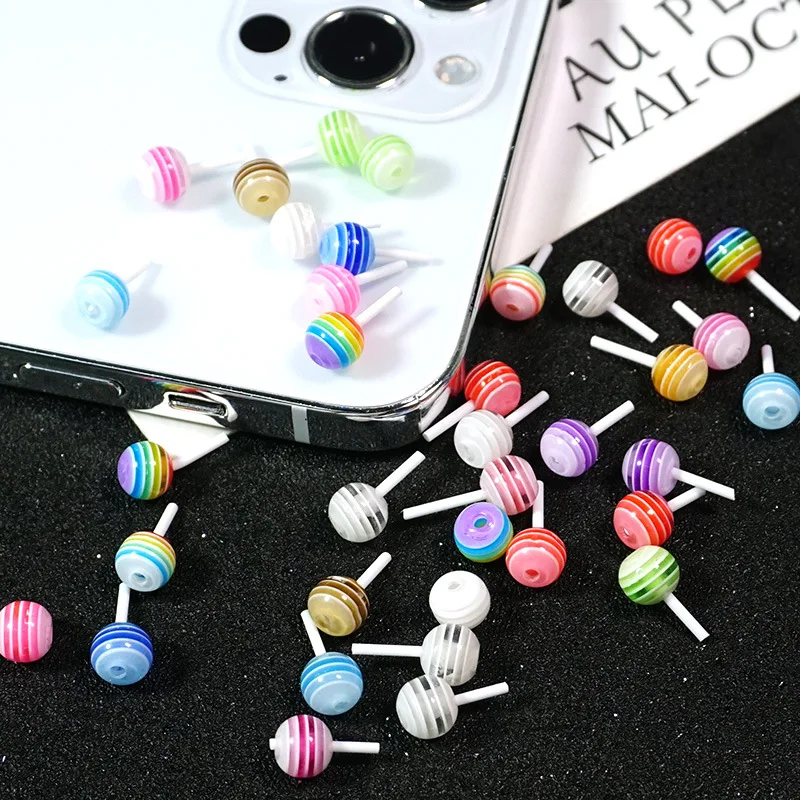 Best Emulating mini lollipop resin accessories diy drop glue mobile phone shell accessories from