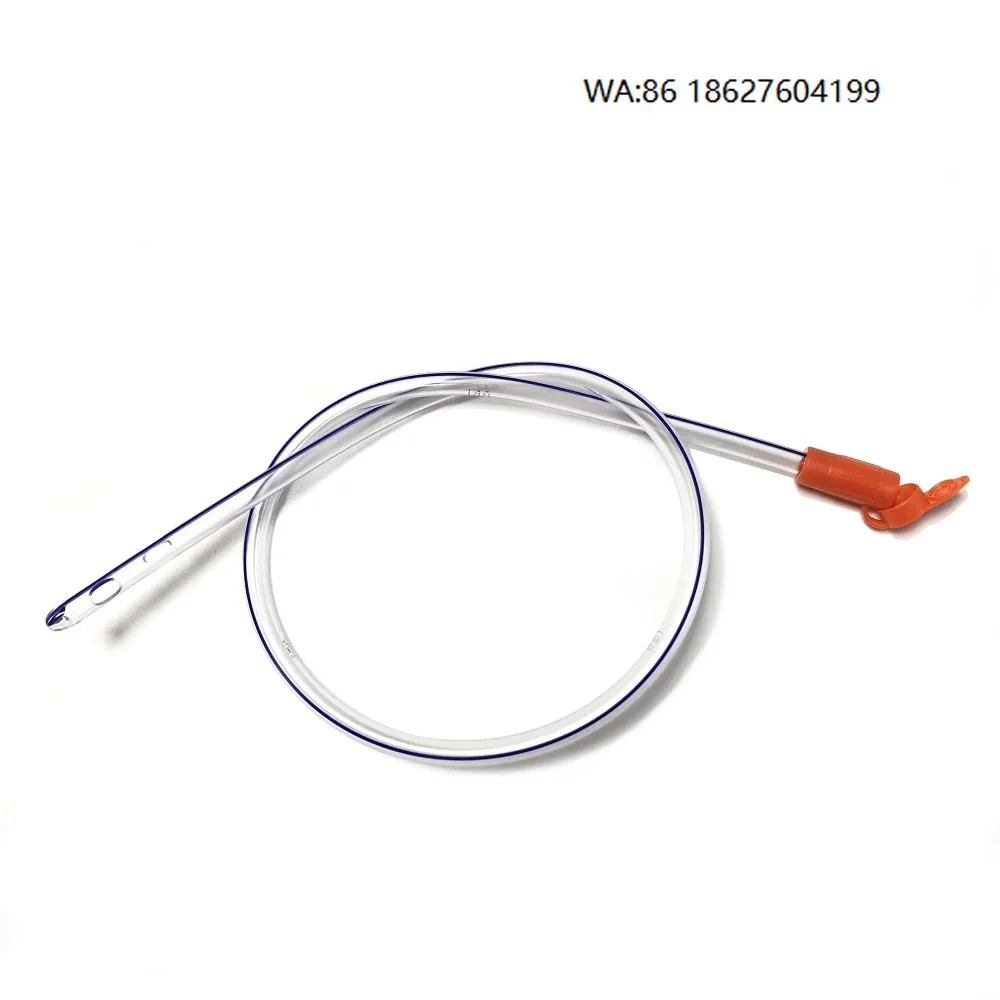 Disposable Medical Feeding Tubes Peg Tube Transparent Silicon 36 Fr Gastric Calibration Sterile Patient Nutrition