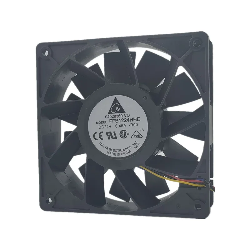 

+Новый 12 см для FFB1224HHE R00 24 В 0,45а 12038 большой объем воздуха охлаждающий вентилятор 120*120*38 мм
