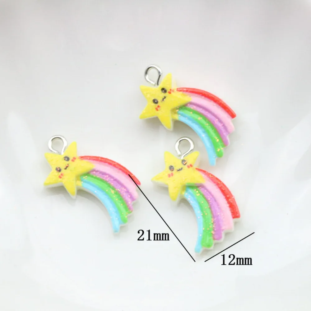 10 шт., детский кулон «Радуга»
