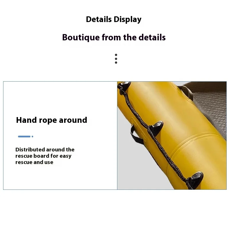 Draagbaar luchtkussen Dual-Purpose ijswater opblaasbare reddingsapparatuur Ice Surface Liferaft