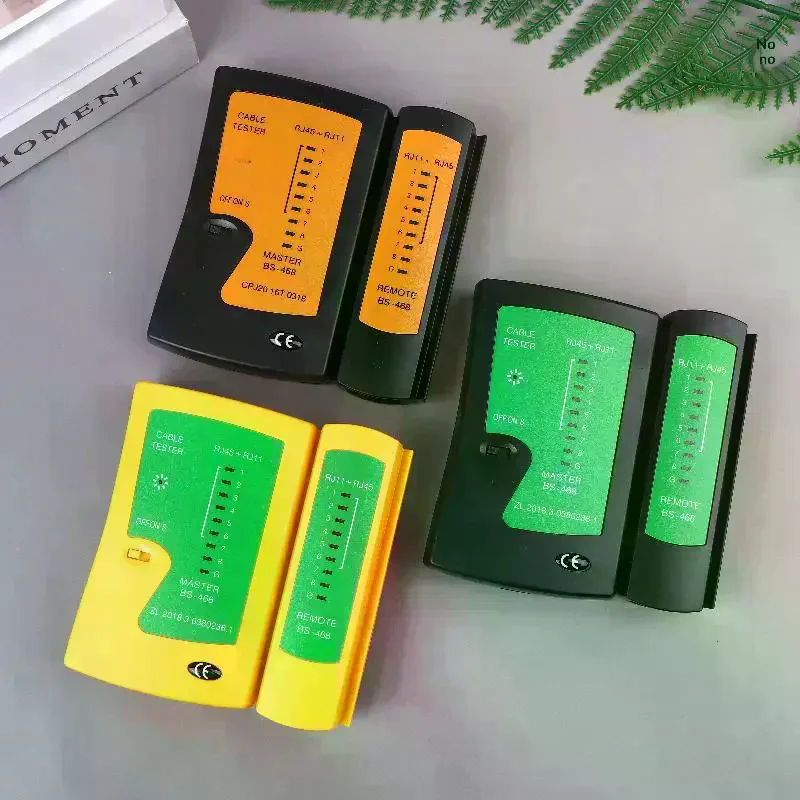 1Pcs 468 Network Testing Tool Network Ethernet Cable Tester, UTP/STP Shielded Cable And Telephone Line Connectivity Check Tool