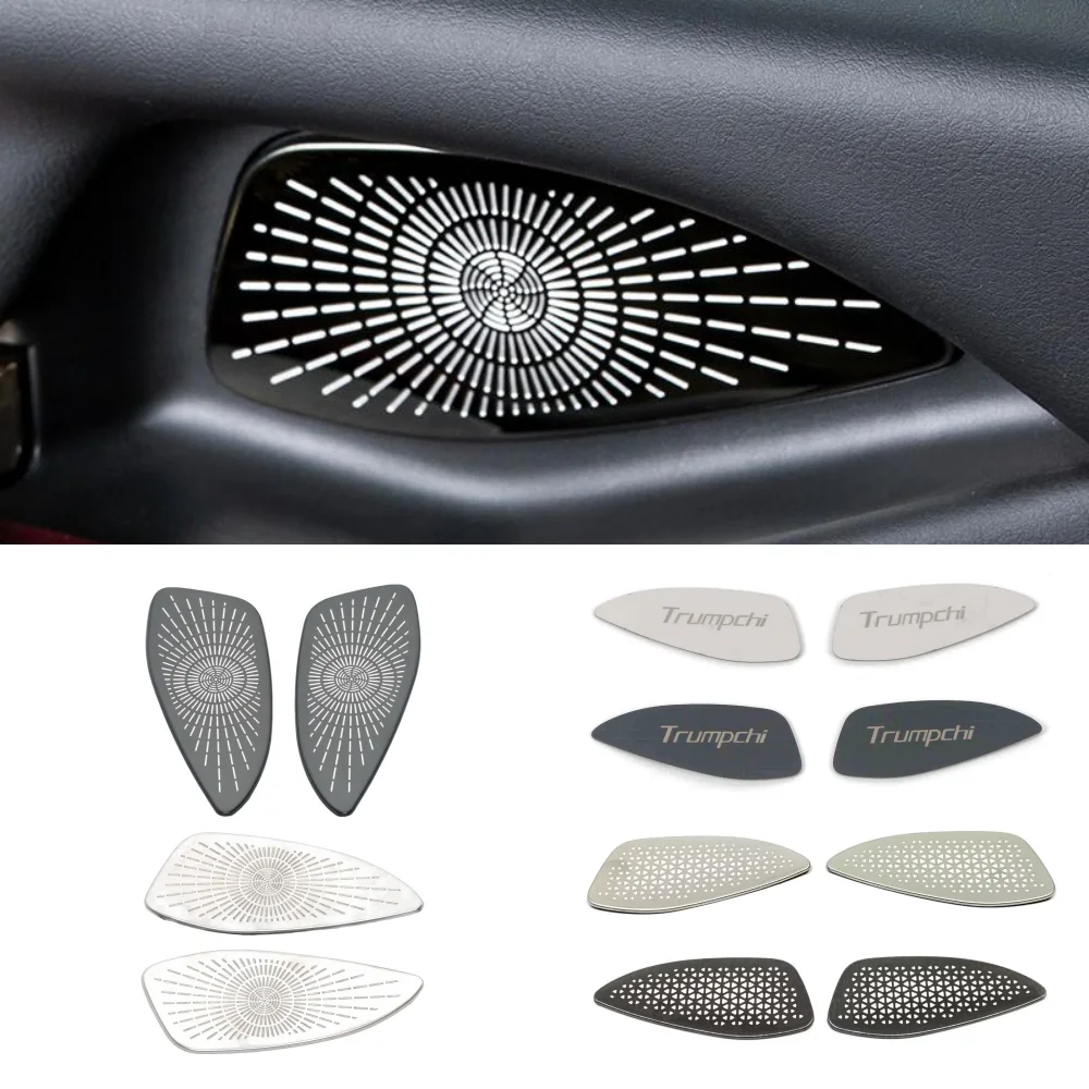 For Trumpchi GAC M8 2023-2025 Car Inner Door Bowl Frame Sticker Sound System Spearker Cover Auto Decoration Styling Accessories