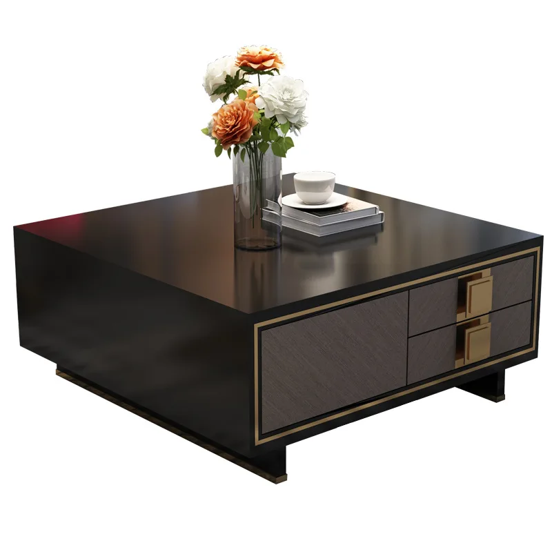 American light luxury coffee table TV cabinet combination, living room apartment  post-modern simple and fashionable paint