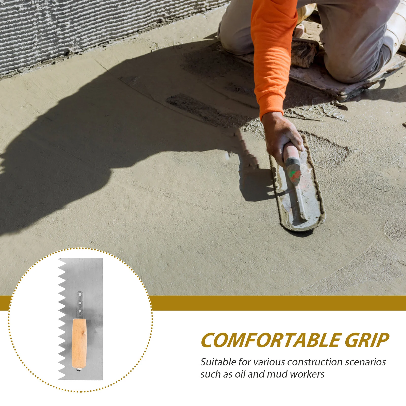 مجرفة الخرسانة البناء الثقيلة الكربون الصلب الخشب مقبض دريوال مجرفة منحني قبضة الاسمنت مكشطة أداة إزالة شبكة النفط