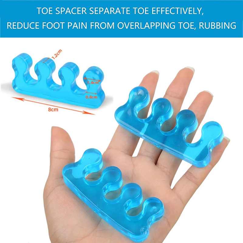 Pexmen 2 pièces séparateurs d'orteils pour pédicure séparateurs d'orteils pour femmes entretoises d'orteils de pédicure pour separer les ongles des pieds ou des ongles