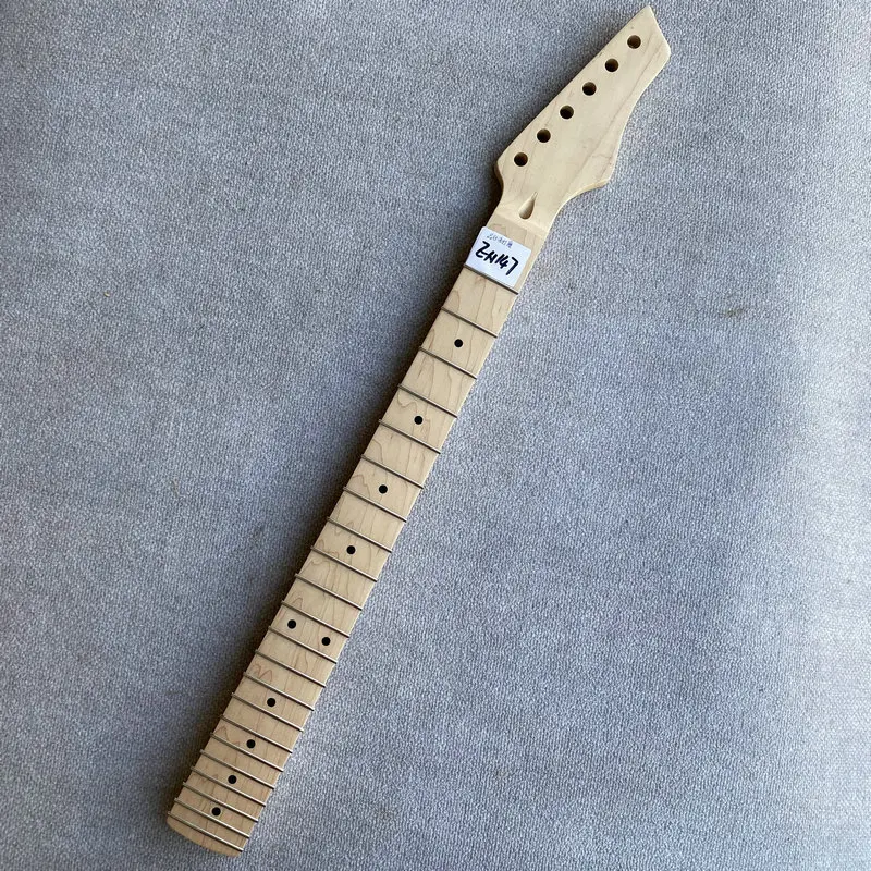 EN147  No Logo 6 String ST Electric Guitar Neck  Frets Unfinsihed  Replace  DIY Guitar Parts 22 Frets Custom Order