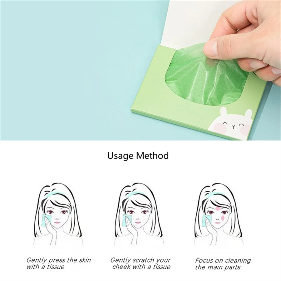 男性と女性のための香りの油吸収紙,顔の油,緑茶,ジャスミン,カモミール,ラベンダー,バラ,竹炭,1箱あたり100個