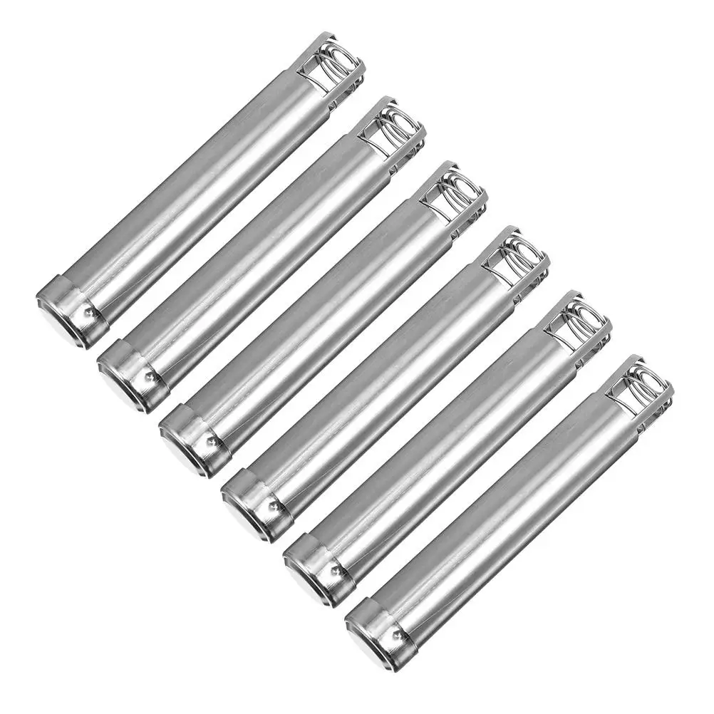 

6pcs Moxibustion Stick Pusher Stainless Steel Automatic Heat Cone Holder for Back Pain Relief Moxibustion Stick Storage