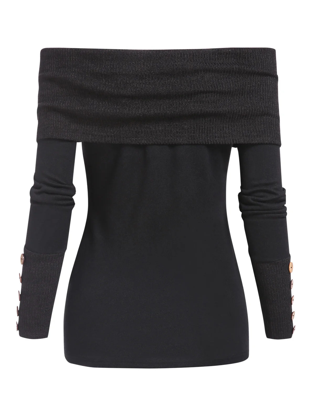 سترة نسائية من Dressfo بدون أكتاف، سترة عصرية كاجوال بأزرار وهمية بلون سادة وأكمام طويلة