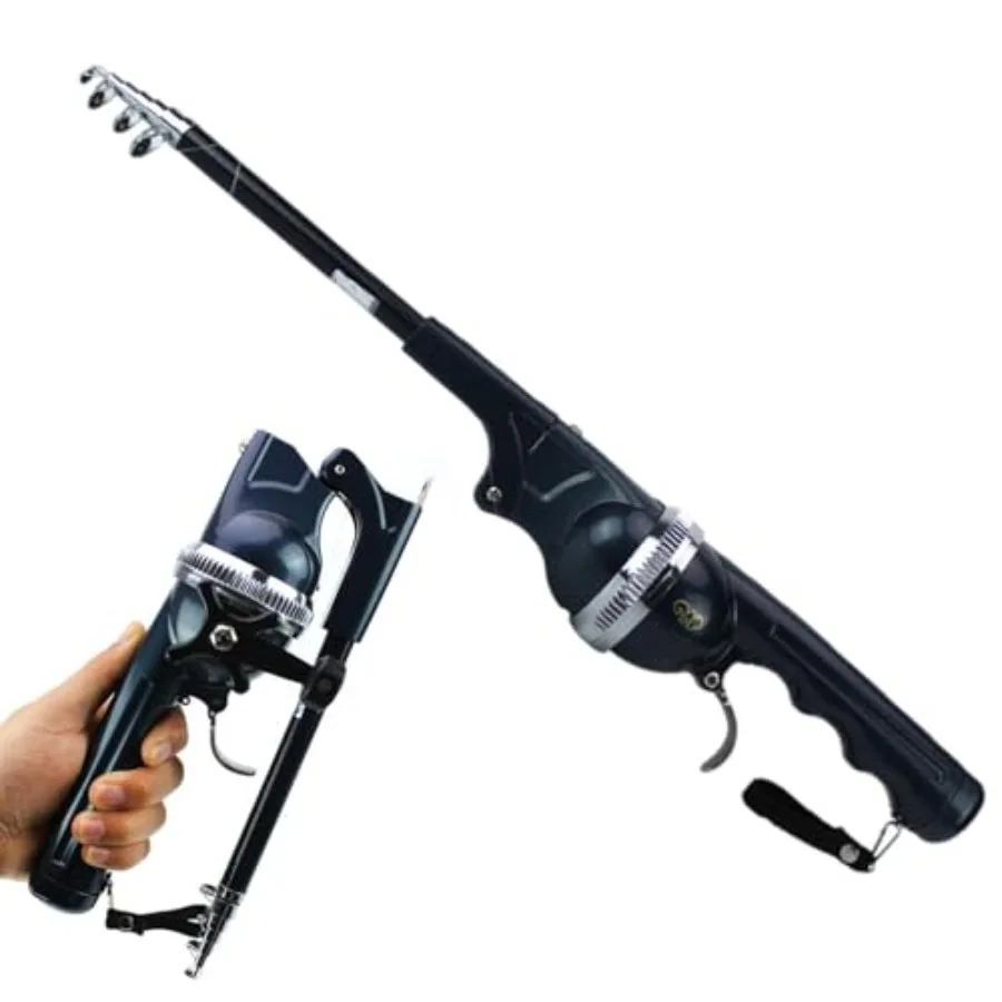 

Portable Pocket Fishing Rod and Pole - Collapsible Telescopic Design, Ultra-Compact Foldable Fishing Gear for Travel/Hiking/Bac