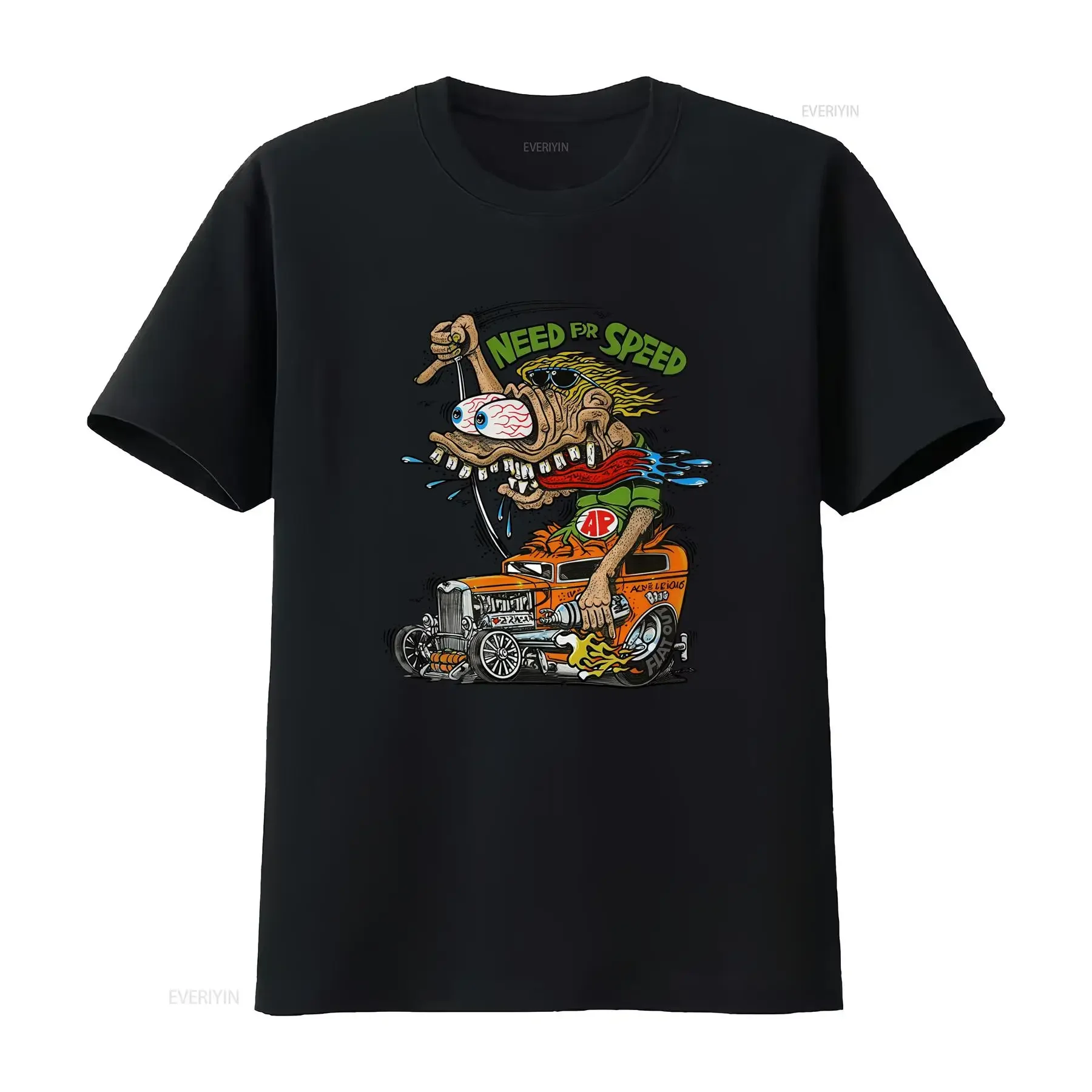 Ed Roth Rat Fink Need For Speed T Shirt Fan White S 2345Xl S3383 vintage Washed Unisex Breathable streetwear designer clothes