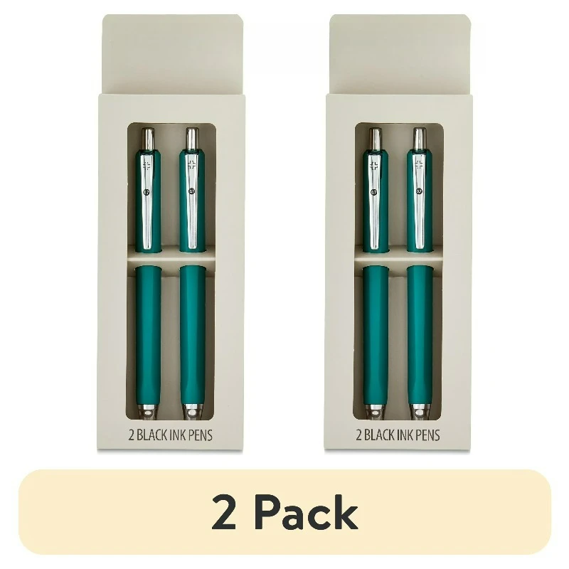 

Набор из 2-х гелевых ручек с выдвижным механизмом, черные чернила, 0.7 мм