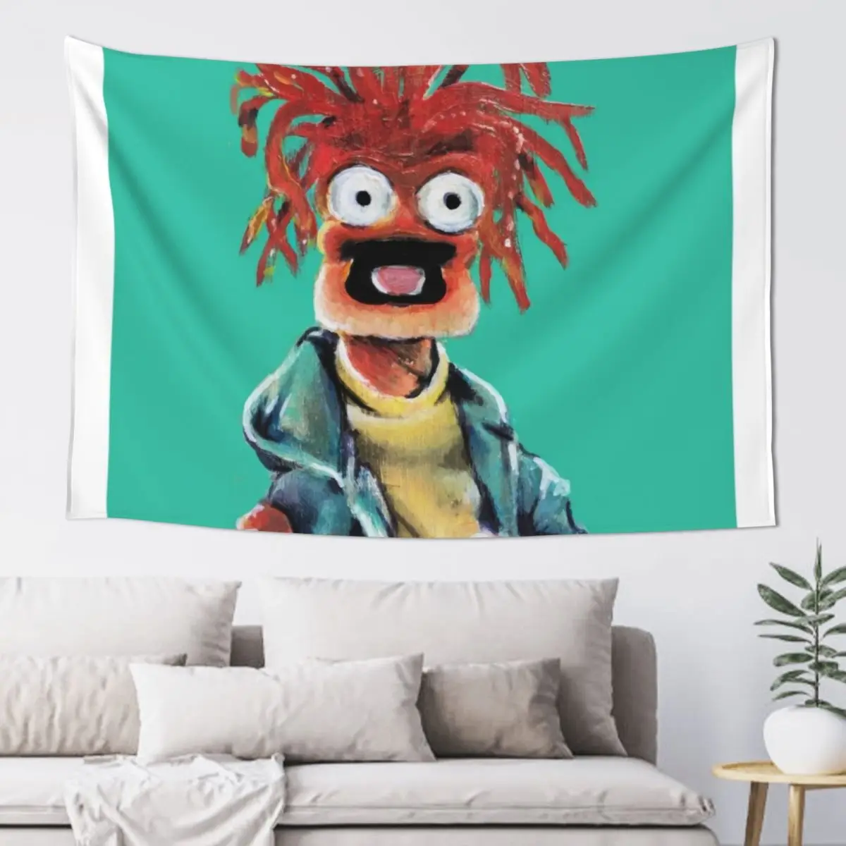 

Pepe The King Prawn Fan Art Tapestry Room Decor Korean Style Decorative Wall Mural Cute Decor Tapestry