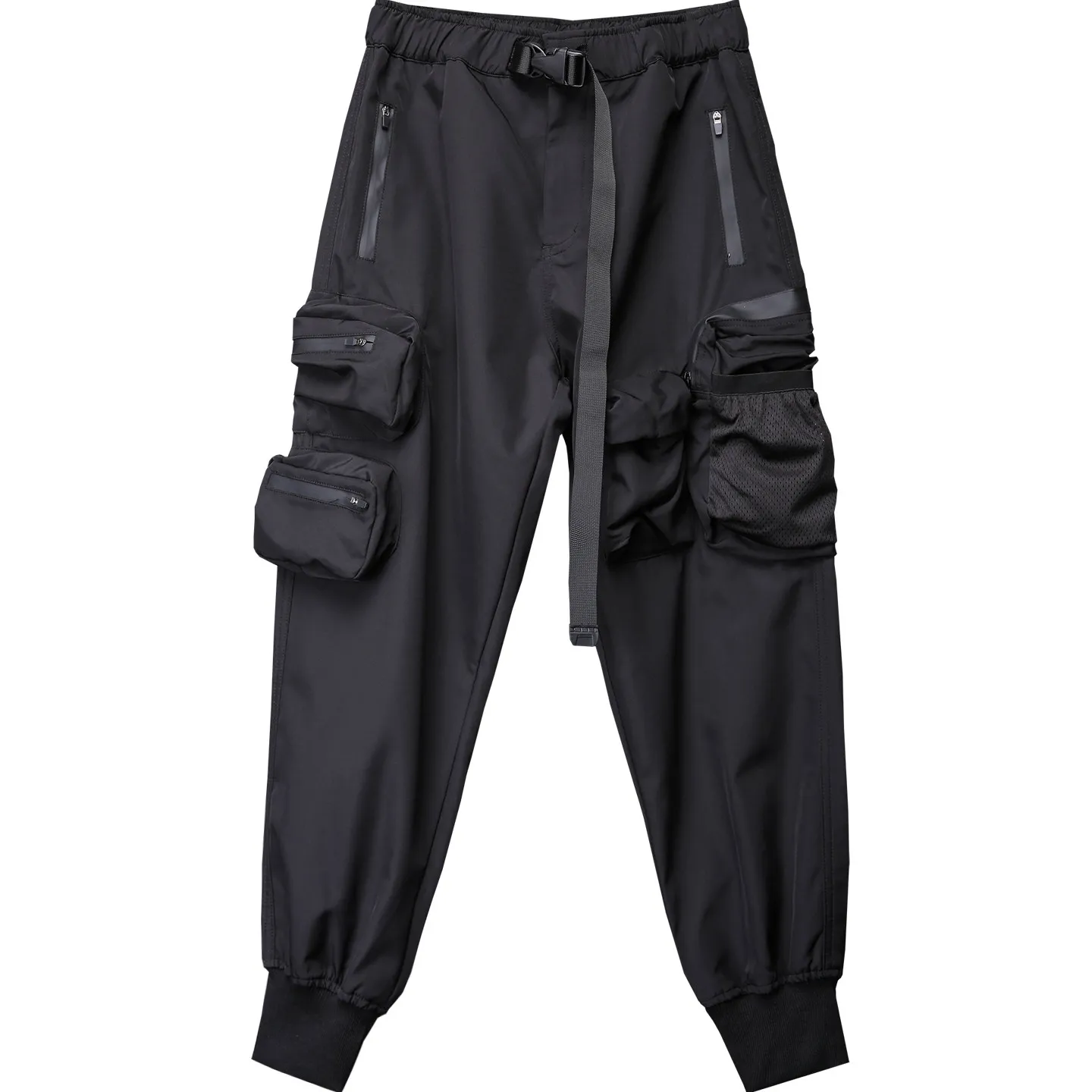 Designer Techwear Overalls Men's Fashion Dark Multi-Pocket Paratrooper Pants Spring and Autumn Fit Tactical Casual Jogger Pants