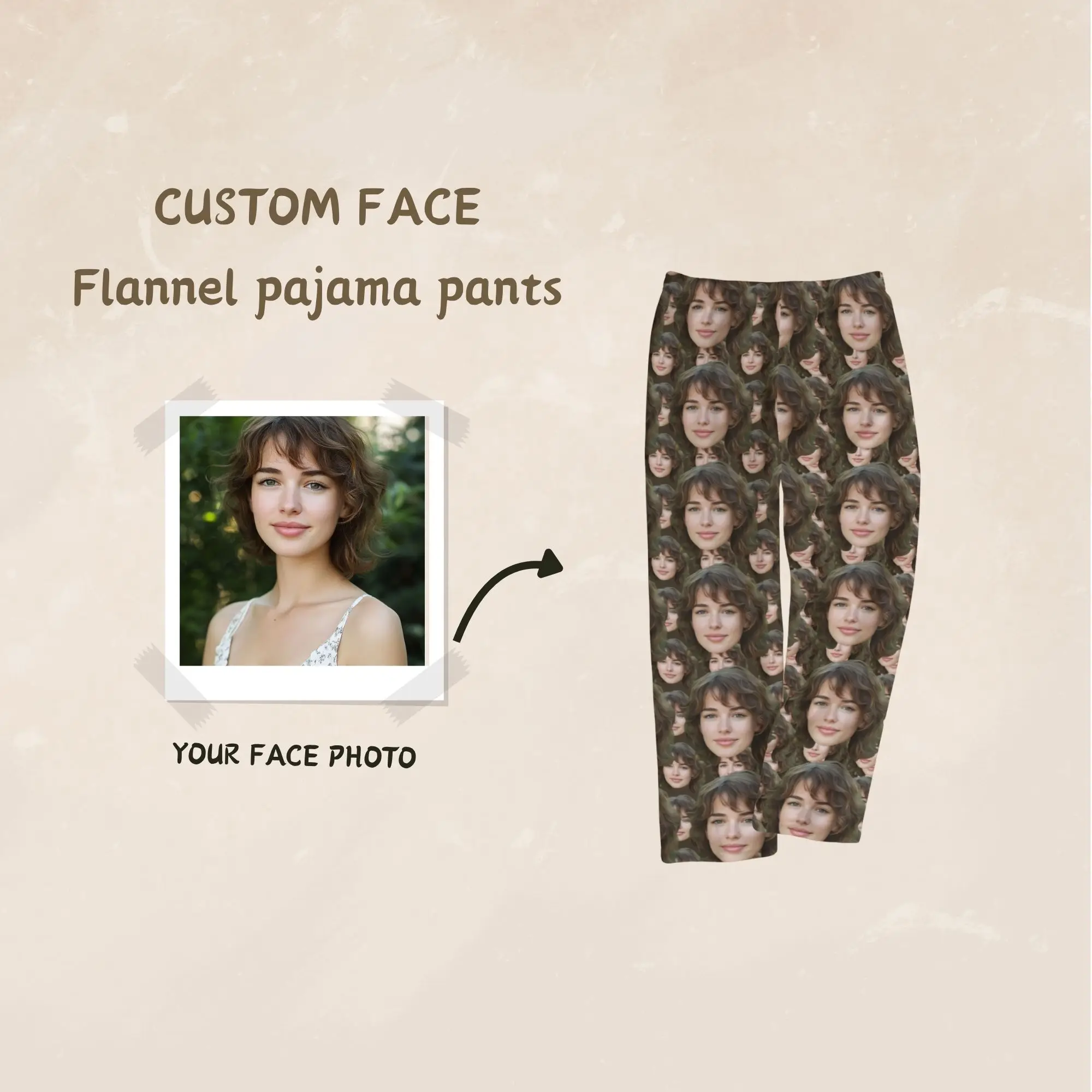 

Женские фланелевые пижамные штаны на заказ с принтом, эластичная теплая мягкая домашняя одежда для сна, подарок для жены или подруги