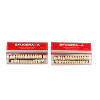 28 Teeth/set Resin Denture Teeth 3d Shade Guide Color Comparator Mirror Dentistry Cold Light Teeth White Bleaching Dental Plate