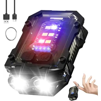 EDC Tactical Flashlight Portable Mini Light Outdoor Camping Hiking Tools Molle Clip USB Rechargeable Running Emergency Hiking