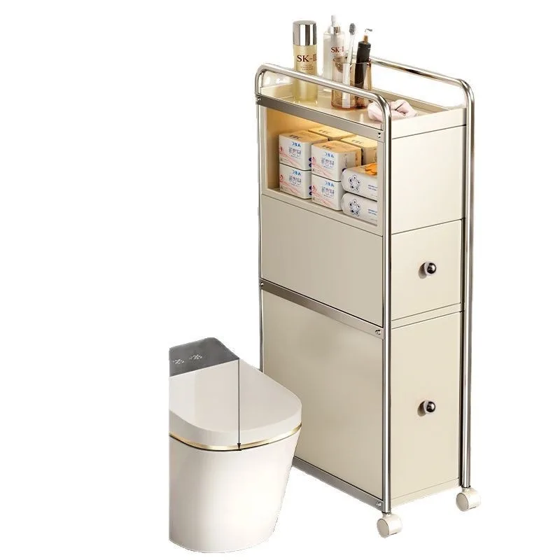 Bathroom light luxury crevice storage cabinet, rack,  crevice toilet storage toilet cabinet