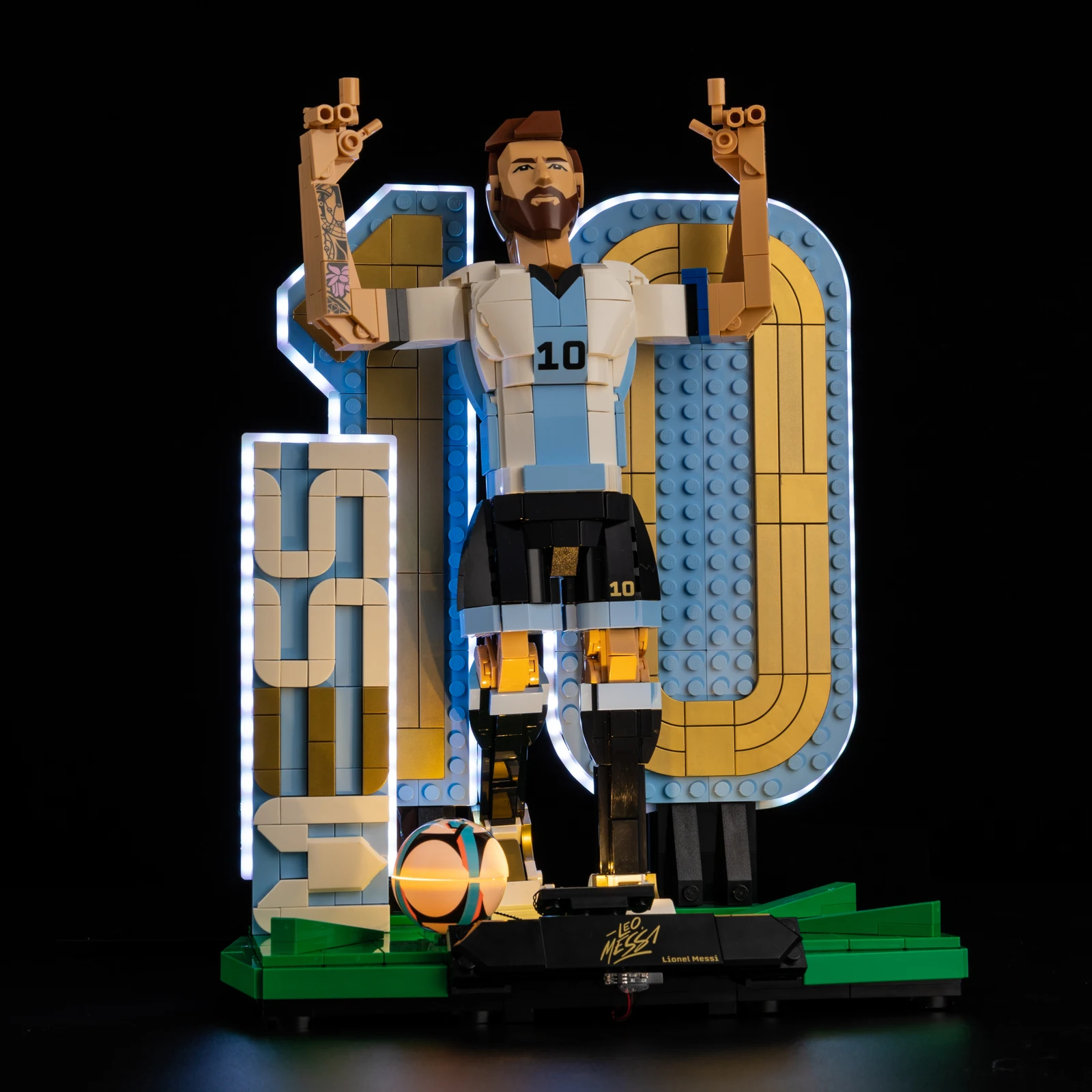 LED-Lichtset passend für Lego 43015 Messi Fußball-Legende Bausteine