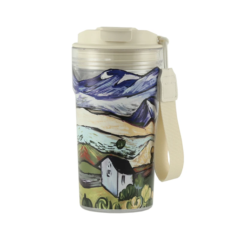 

Лондонская керамика, 500 мл, посуда для питья, бутылка для воды, питьевая посуда, многоразовая пластиковая чашка, эстетическая чашка, кружка для спортзала, дети с соломинкой