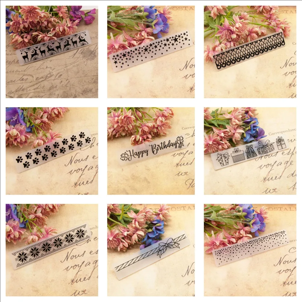 Stempel Prägung Ordner Kunststoff Prägung Ordner DIY Handwerk Vorlage Formen handgemachte Kunst Handwerk liefert Fondant Kuchen Dekorieren