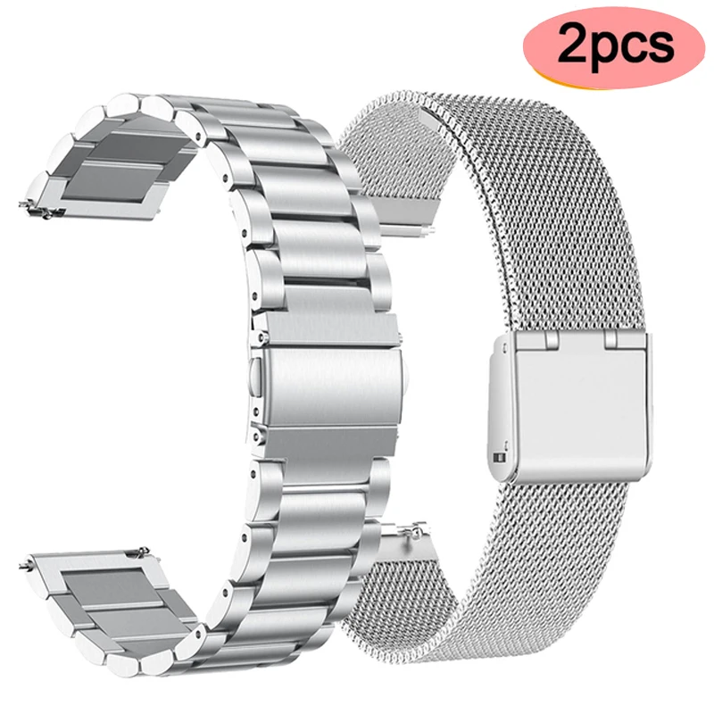 18mm Metal stainless steel Band For Huawei Watch GT4 41mm Strap For Mibro T1/GS For Garmin Venu 3S/2S /Vivoactive 4S 2S Bracelet