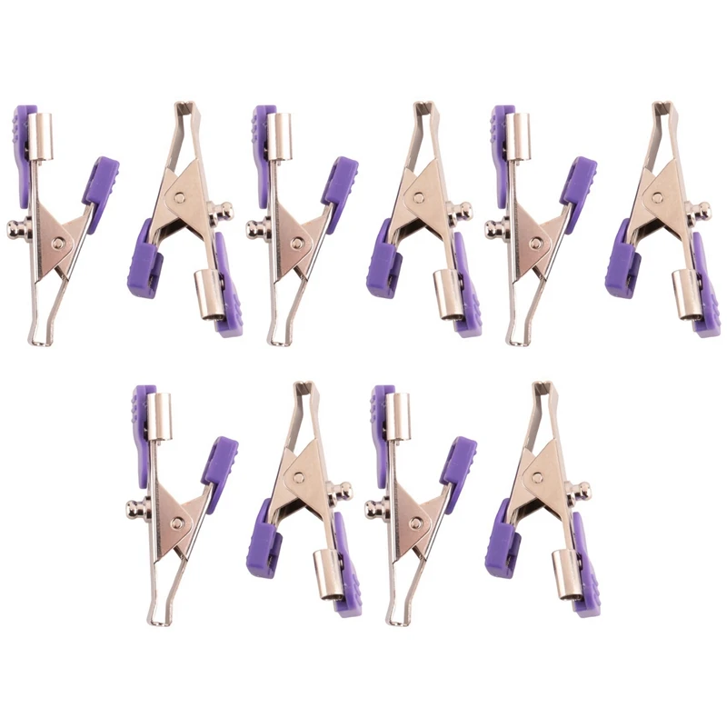 

Hot Kf-40Pcs Reusable ECG/EKG Alligator Clip Electrodes For Animals, Pets, Dogs, Cats And Veterinary, Used To Fix Cables
